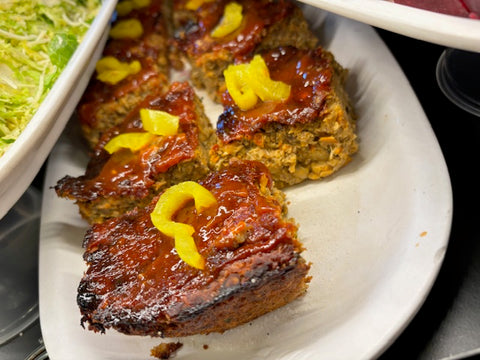 Vegan Meatloaf with BBQ Sauce