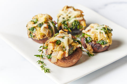 Mini Stuffed Mushrooms with Spinach