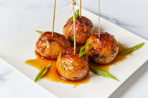 Mini Japanese Yakitori-Style Meatballs