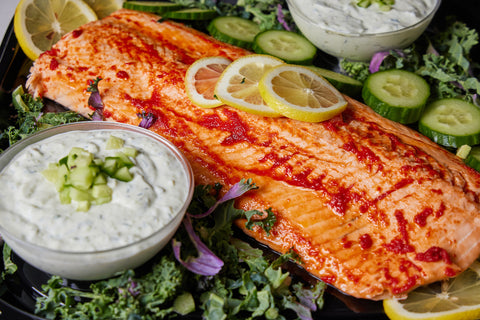 Poached Whole Salmon Filet