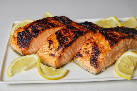Roasted Salmon with Lemon Herb Sauce