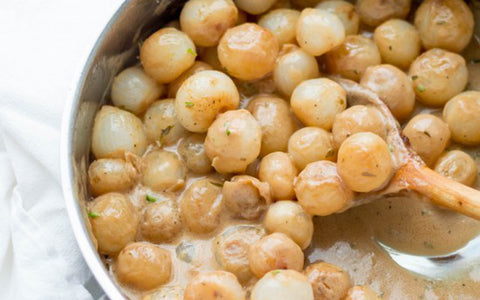 Creamy Pearl Onions