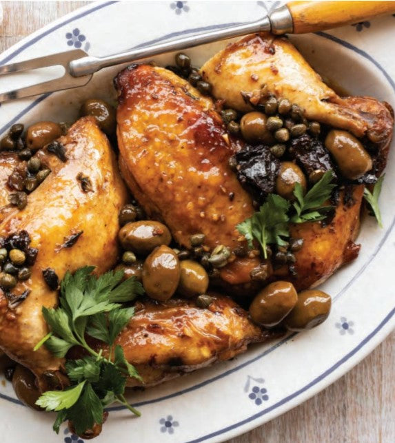 Mains - Chicken Marbella with Capers, Olives, Prunes, & Herbs